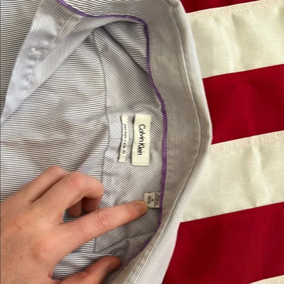 CK Striped Button-Up Shirt - Picture 2 of 12